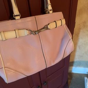Cream coach bag